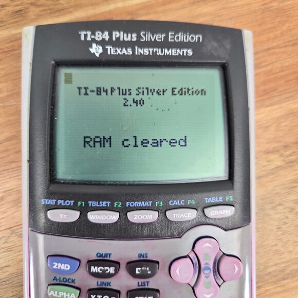 Texas Instruments TI-84 Plus Silver Edition Graphing Calculator Silver Gray Math - Picture 7 of 8